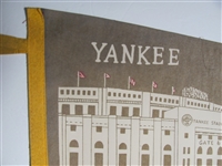 1950-60's New York Yankees Pennant Yankee Stadium 30 Inches