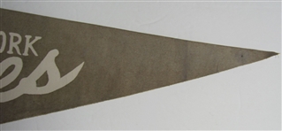 1950-60's New York Yankees Pennant Yankee Stadium 30 Inches