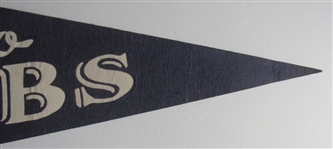 1950-60's Chicago Cubs Wrigley Field Pennant 30 Inches
