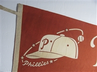 1950-60's Philadelphia Phillies Pennant 30 Inches