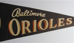 1960 Baltimore Orioles Team Photo Pennant Brooks Robinson 30 Inches