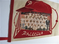 1960 Philadelphia Phillies Team Photo Pennant Robin Roberts 30 Inches