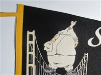 1950-60's San Francisco Giants Pennant Golden Gate Bridge 30 Inches