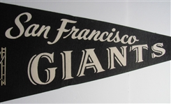 1950-60's San Francisco Giants Pennant Golden Gate Bridge 30 Inches