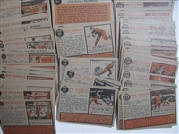 Lot of 553 1962 Topps Baseball Cards #1-521