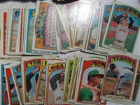 Lot of 1342 1972 Topps Baseball Cards including hi numbers