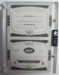 2018 National Treasures Sam Darnold Rookie Jumbo Patch Booklet Auto 9/49 