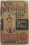 1891 The Sporting Life Official Baseball Guide 1st Issue