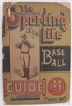 1891 The Sporting Life Official Baseball Guide 1st Issue