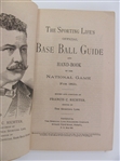 1891 The Sporting Life Official Baseball Guide 1st Issue