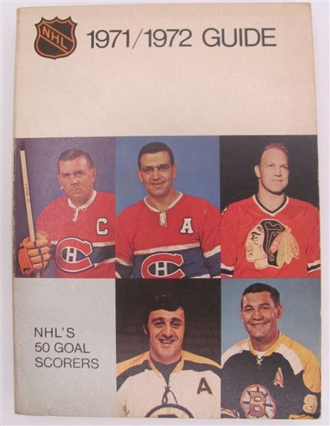 1971-72 NHL Hockey Guide and Record Book