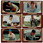 Lot of 105 1955 Bowman Baseball Cards #9-291