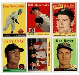 Lot of 119 1958 Topps Baseball Cards #14-493