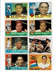 Lot of 480 1960 Topps Baseball Cards #3-493