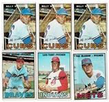 Lot of 335 1967 Topps Baseball Cards #1-606