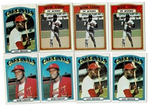 Lot of 1342 1972 Topps Baseball Cards including hi numbers