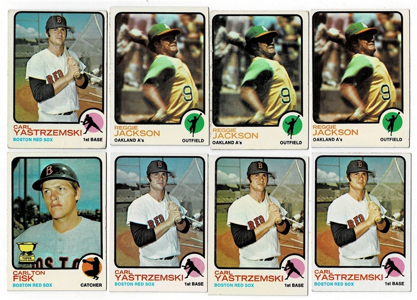 Lot of 4400 1973 Topps Baseball Cards #2-660