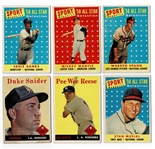 Lot of 119 1958 Topps Baseball Cards #14-493