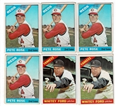 Lot of 650 1966 Topps Baseball Cards #1-596