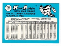 2000 Topps Hank Aaron Reprints Autographs #12 Hank Aaron 1965