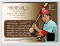 2000 Topps Stadium Relics Johnny Bench Autograph Riverfront Stadium Cincinnati Reds