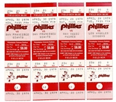 Lot of 32 Philadelphia Phillies Tickets 1976-2004 World Series and NLCS