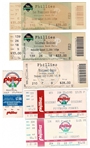 Lot of 32 Philadelphia Phillies Tickets 1976-2004 World Series and NLCS