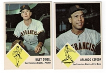 Lot of 42 Different 1963 Fleer Baseball Cards