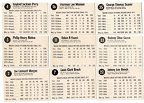 1976 Hostess Complete Set of 150 hand cut baseball cards with #114 George Brett PSA 6 (EX-MT) and #79 Nolan Ryan PSA 4 (VG-EX)