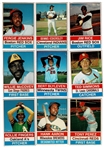 1976 Hostess Complete Set of 150 hand cut baseball cards with #114 George Brett PSA 6 (EX-MT) and #79 Nolan Ryan PSA 4 (VG-EX)