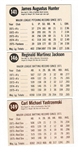 1976 Hostess Complete Set of 150 hand cut baseball cards with #114 George Brett PSA 6 (EX-MT) and #79 Nolan Ryan PSA 4 (VG-EX)