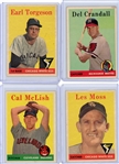 1958 Topps Baseball Card Lot Bill Mazeroski, Whitey Ford and 2 Stan Musial  F to VG-EX
