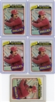 Lot of 9 Topps Mike Schmidt Baseball Cards 1976-1980 VG-EX to EX-MT