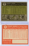 Lot of 2 Roger Maris Topps Baseball Cards 1961 & 1964 VG