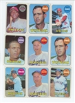 Lot of 286 1969 Topps Baseball w/ HOF & 13 High Numbers VG