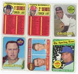 Lot of 4 Reggie Jackson Topps baseball cards 1969, 1974, 1975, 1977 G to EX-MT