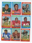 Lot of 325 Assorted 1971 Topps Football Cards W/ HOF