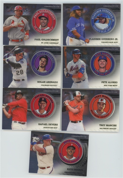 Lot of 13 2020 Topps Series Two Player Medallion Cards
