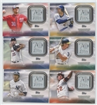 Lot of 6 2021 Topps Update Series 70th Anniversary Patch Cards