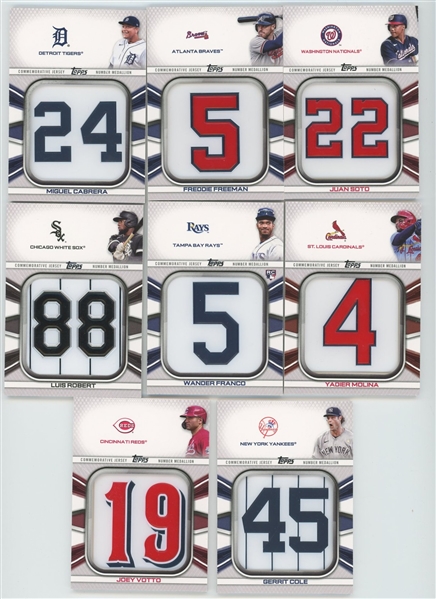 Lot of 14 2022 Topps Player Jersey Medallion Cards
