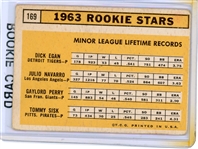 1963 Topps Gaylord Perry Rookie Stars #169 FAIR