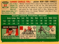 1954 Topps Whitey Ford #37 FAIR