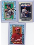 1994 Donruss Elite Series 3 Card Lot Edgar Martinez, Mike Piazza, Barry Larkin