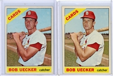 Lot of 2 1966 Topps Bob Uecker #91