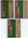 1954  Topps 3 Cart Lot: Ray Jablonski, Jehosie Heard, Gene Conley