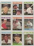 1964 Topps Complete Set Featuring Hank Aaron, Willie Stargell, Willie McCovey, Bob Clemente, Bob Gibson, Mickey Mantle, Willie Mays, Hank Aaron, and many more.  All high numbers included and in...