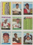1964 Topps Complete Set Featuring Hank Aaron, Willie Stargell, Willie McCovey, Bob Clemente, Bob Gibson, Mickey Mantle, Willie Mays, Hank Aaron, and many more.  All high numbers included and in...