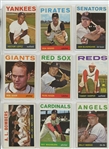 1964 Topps Complete Set Featuring Hank Aaron, Willie Stargell, Willie McCovey, Bob Clemente, Bob Gibson, Mickey Mantle, Willie Mays, Hank Aaron, and many more.  All high numbers included and in...