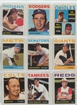 1964 Topps Complete Set Featuring Hank Aaron, Willie Stargell, Willie McCovey, Bob Clemente, Bob Gibson, Mickey Mantle, Willie Mays, Hank Aaron, and many more.  All high numbers included and in...
