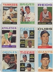 1964 Topps Complete Set Featuring Hank Aaron, Willie Stargell, Willie McCovey, Bob Clemente, Bob Gibson, Mickey Mantle, Willie Mays, Hank Aaron, and many more.  All high numbers included and in...